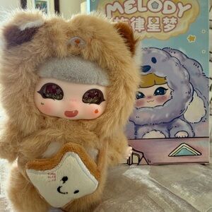 Ayoyo Melody Toy key chain - glitter eyes NEW 2 brown /grey price for each